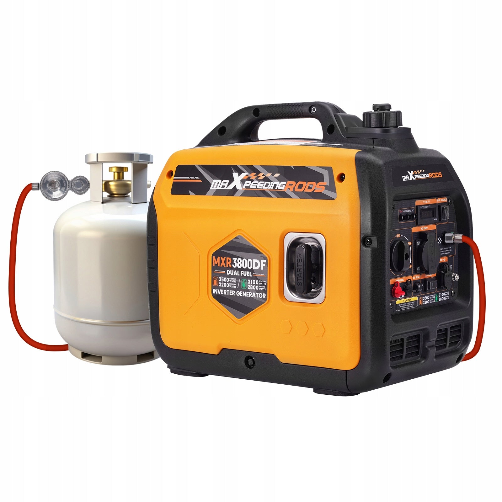 LPG/petrol MXR3800DF 3500W Generator Set Inverter Generator