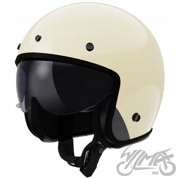 LS2 Bob Ii Solid Cream motorcycle helmet, unisex, adult L 59-60 cm Manufacturer's catalog number 366011058L