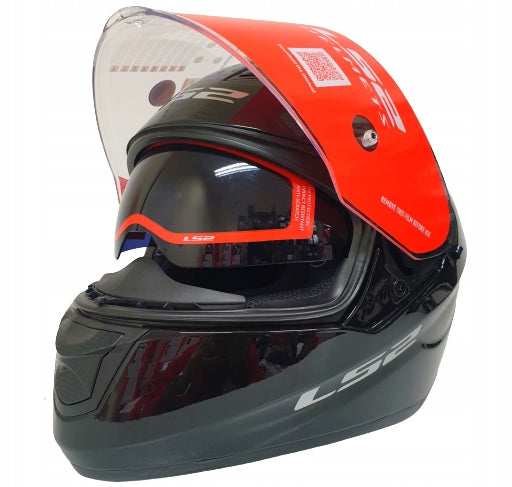 LS2 FF320 BLACK MOTORCYCLE HELMET XXL BLENDA