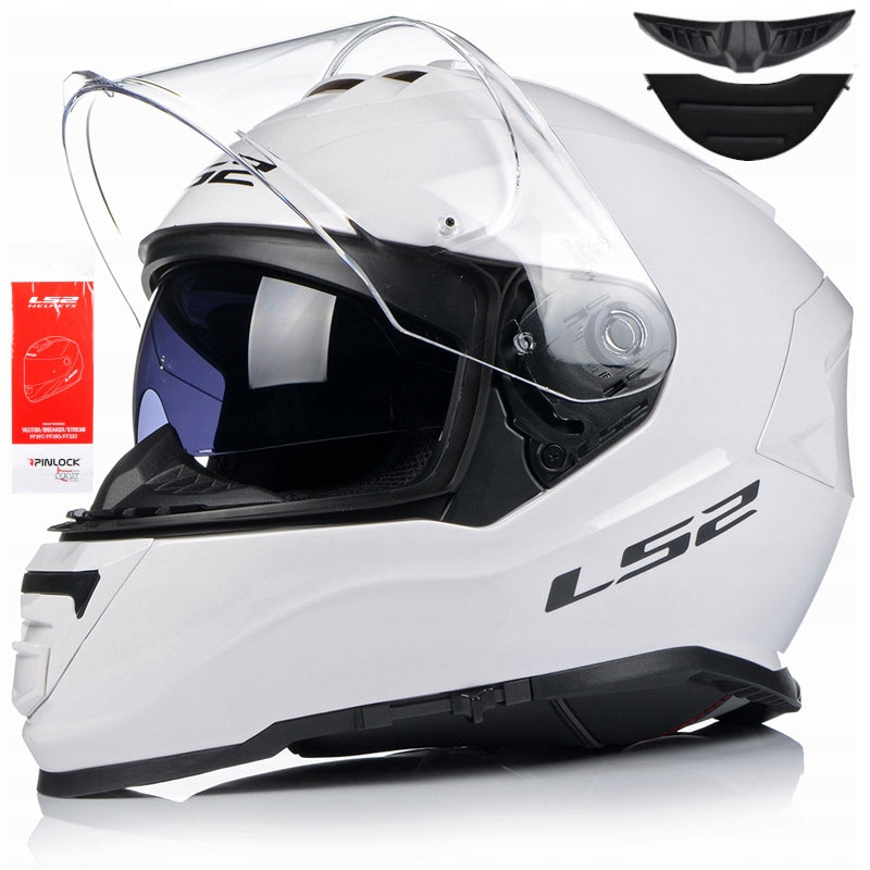 LS2 FF800 STORM WHITE MOTORCYCLE HELMET SET 3XL