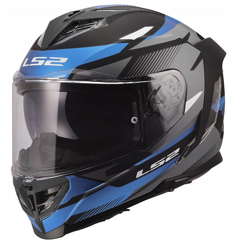 LS2 FF818 STORM III KOMAI BLACK BLUE sport integral helmet with blend L Manufacturer LS2