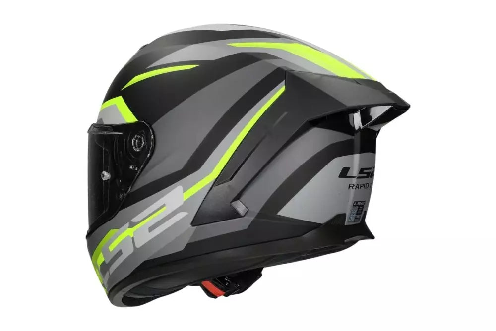 LS2 FF820 RAPID III HYPER BLACK H-V YEL. MOTORCYCLE HELMET INTEGRAL L Size L