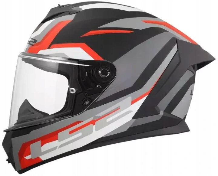 LS2 FF820 RAPID III HYPER BLACK RED MOTORCYCLE HELMET INTEGRAL L