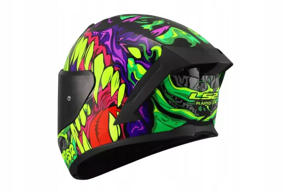 LS2 FF820 RAPID III LYCANT PURPLE GREEN L + FREEBIES Size L