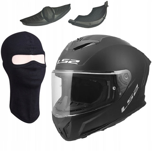 LS2 FF820 RAPID III SOLID MATT BLACK motorcycle integral helmet XS