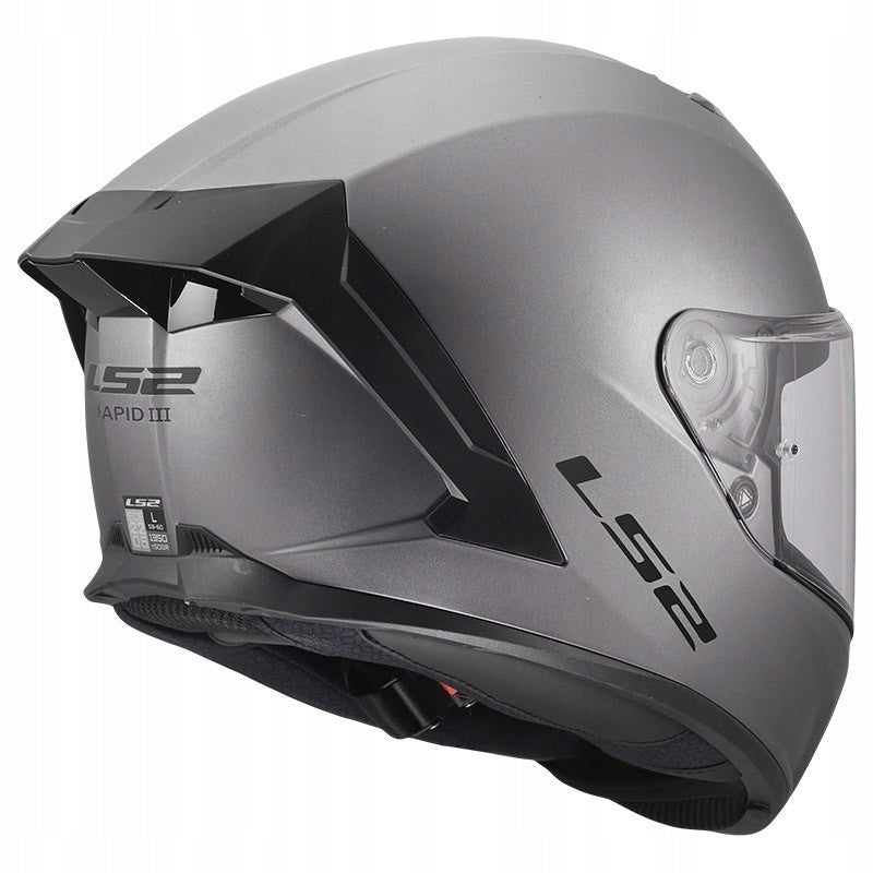 LS2 FF820 RAPID III SOLID MATT TITANIUM motorcycle integral helmet XS Manufacturer LS2