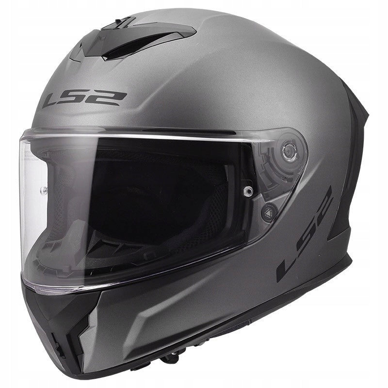 LS2 FF820 RAPID III SOLID MATT TITANIUM motorcycle integral helmet XS Size XS