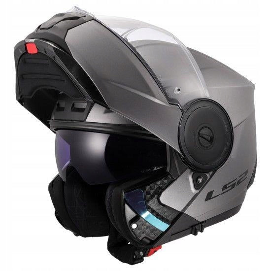 LS2 FF902 SCOPE II titanium M jaw helmet Size M