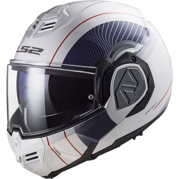 LS2 FF906 ADVANT COOPER Flip-up Helmet WHITE BLUE ECE 22.06