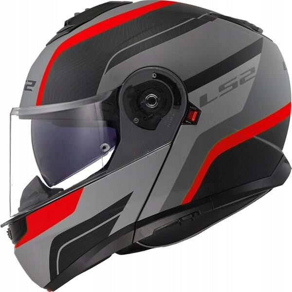 LS2 FF908 STROBE II MONZA BLACK GREY RED MOTORCYCLE HELMET 3XL