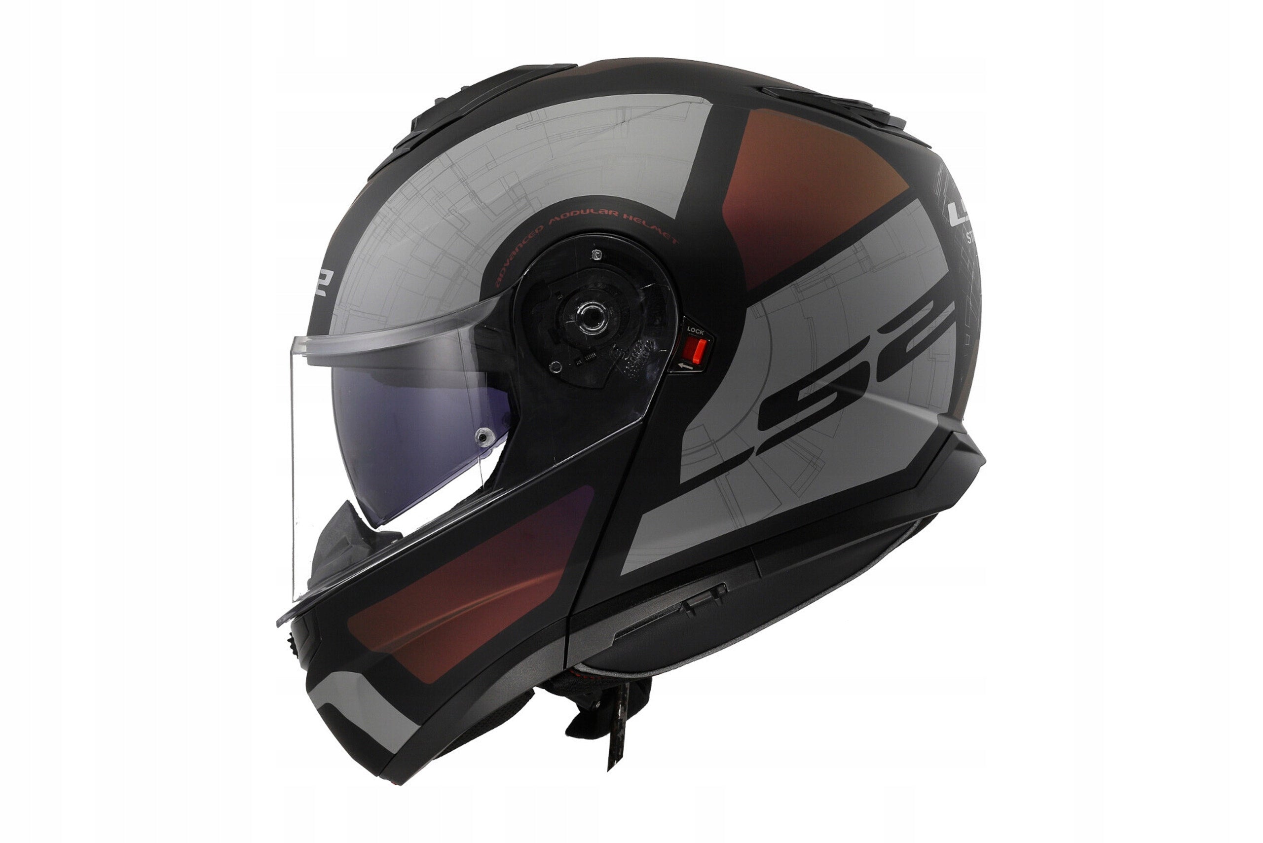 LS2 FF908 STROBE II Motorcycle helmet jaw blend balaclava size. M Size M