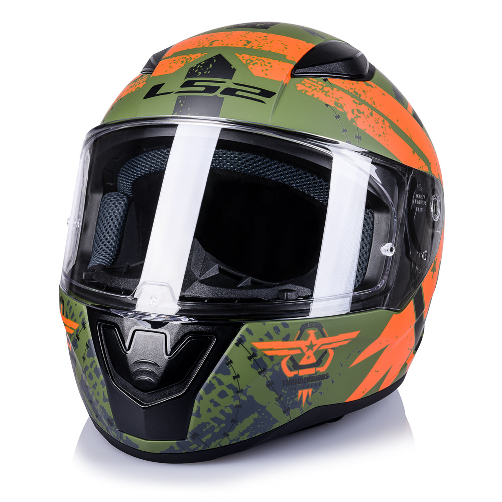 LS2 INTEGRAL MOTORCYCLE HELMET FF353 ECE 22.06 RAPID II THUNDER BIRDS M Size M