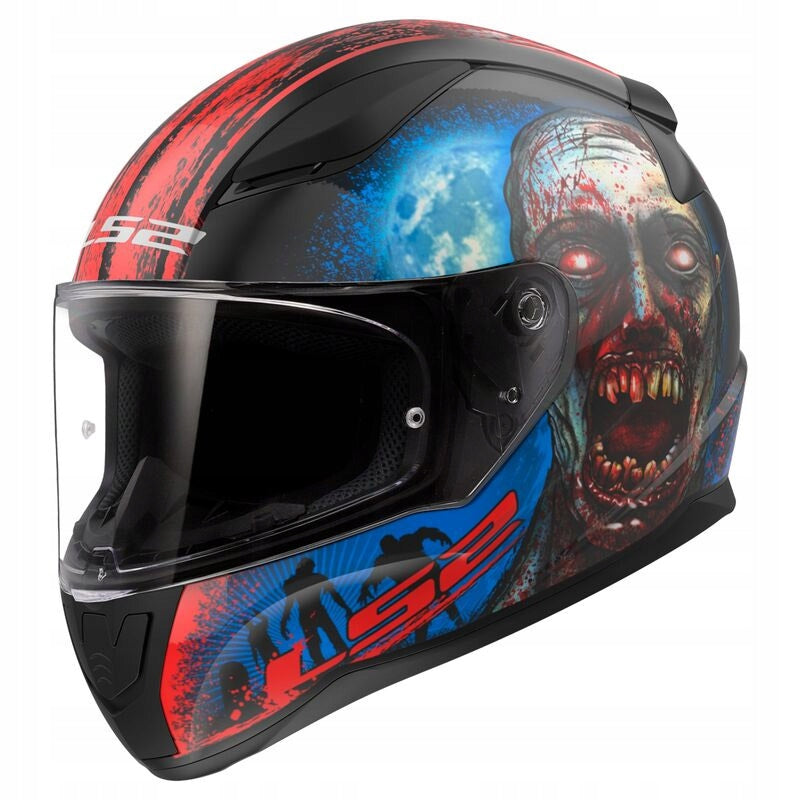 LS2 INTEGRAL MOTORCYCLE HELMET FF353 RAPID II ZOMBIE BLACK RED L Manufacturer LS2