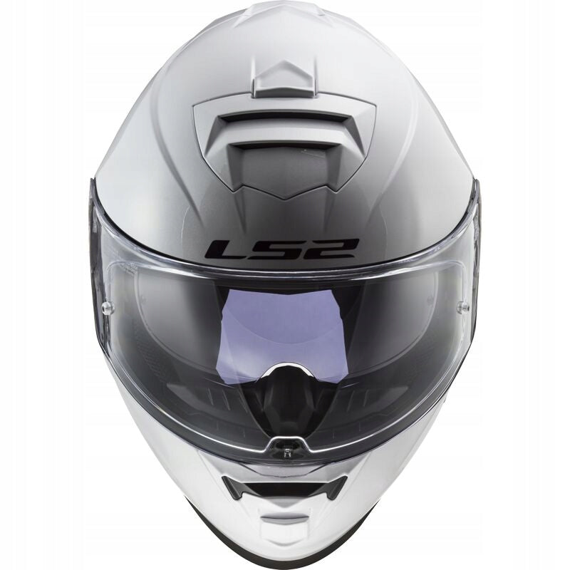 LS2 INTEGRAL MOTORCYCLE HELMET WITH BLEND FF800 STORM II SOLID WHITE XS Visor Features enhanced scratch resistance integrated sun visor