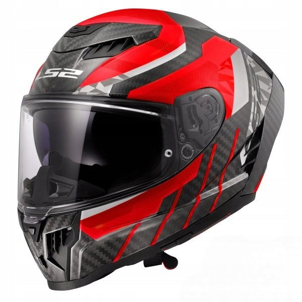 LS2 INTEGRAL MOTORCYCLE HELMET WITH BLEND FF807 DRAGON TRAX RED XXL