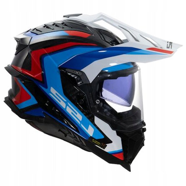 LS2 MOTORCYCLE HELMET CROSS ENDURO MX701 EXPLORER C FRONTIER II WHITE BLU XL Manufacturer's catalog number 467016426XL