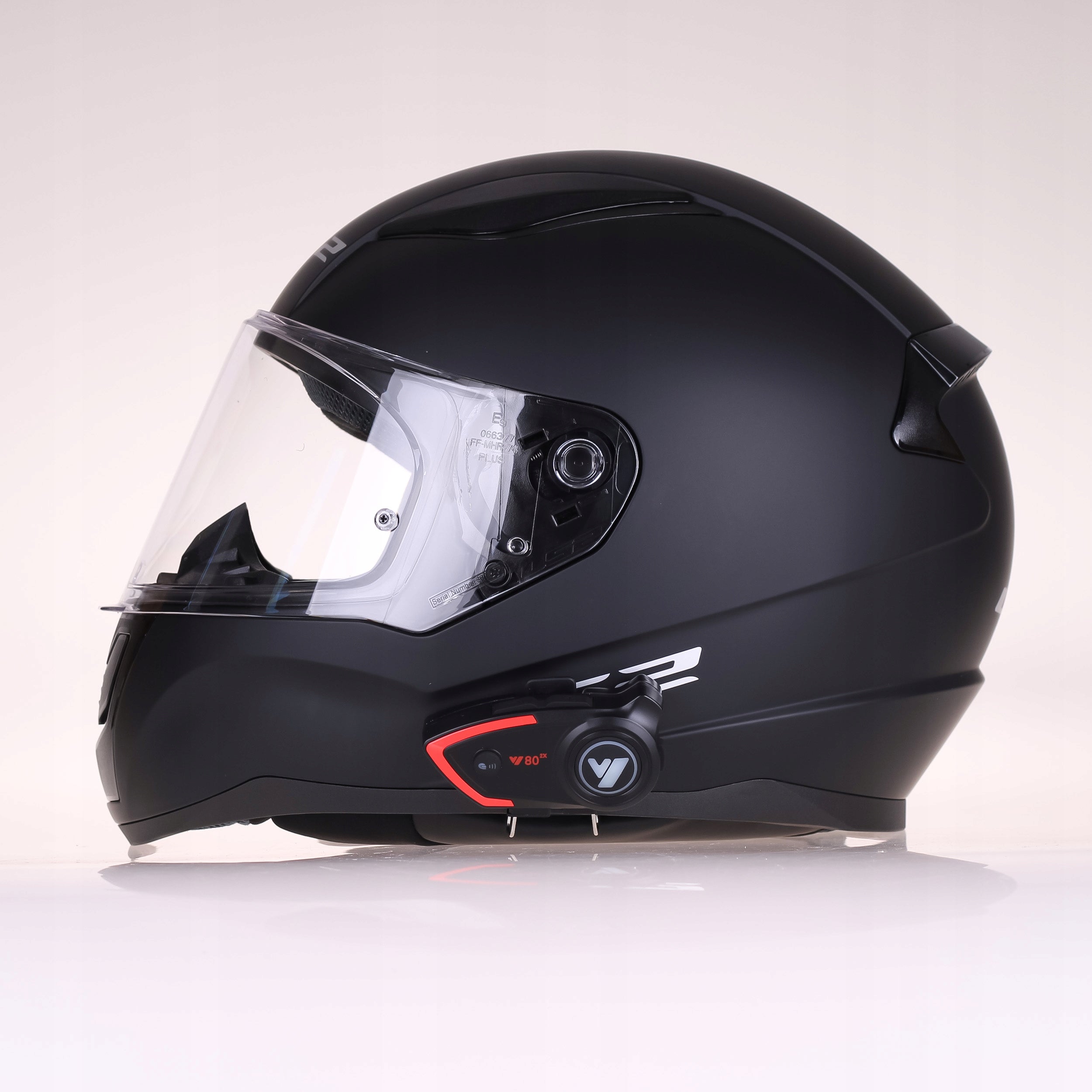 LS2 MOTORCYCLE HELMET FF353 RAPID II BLACK MAT + INTERCOM V80 BLUETOOTH Manufacturer LS2