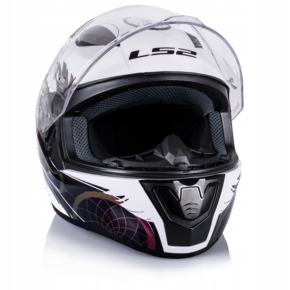 LS2 MOTORCYCLE HELMET INTEGRAL FF353 RAPID II BOHO WHITE BL. PINK S Manufacturer LS2