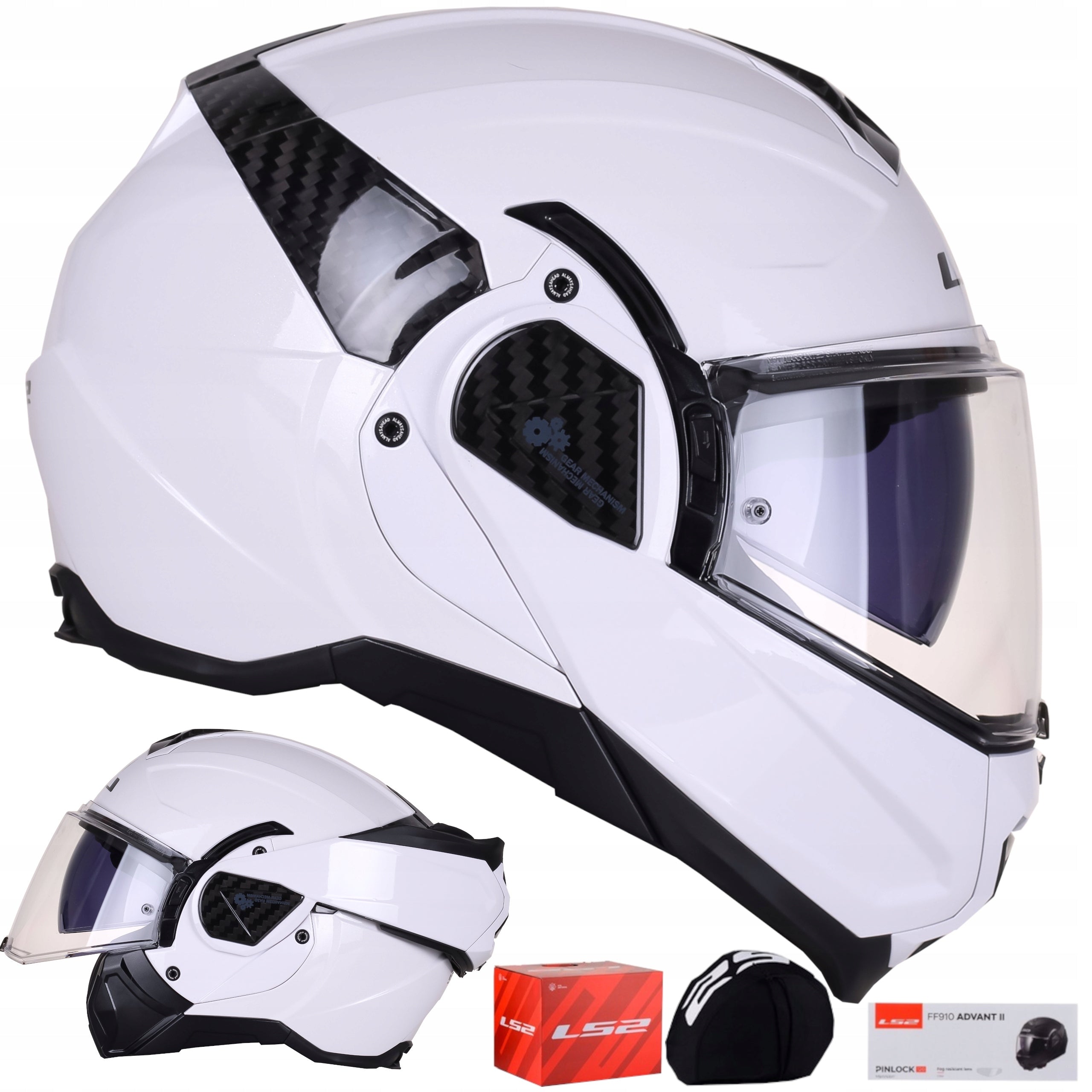 LS2 MOTORCYCLE HELMET JAW BLEND PINLOCK FF910 ADVANT II WHITE S Y05 Manufacturer's catalog number AK5691010023