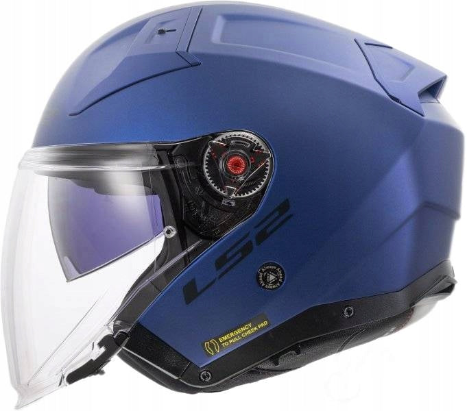 LS2 MOTORCYCLE HELMET OPEN OF603 INFINITY II SOLID M. NAVY BL.06 3XL