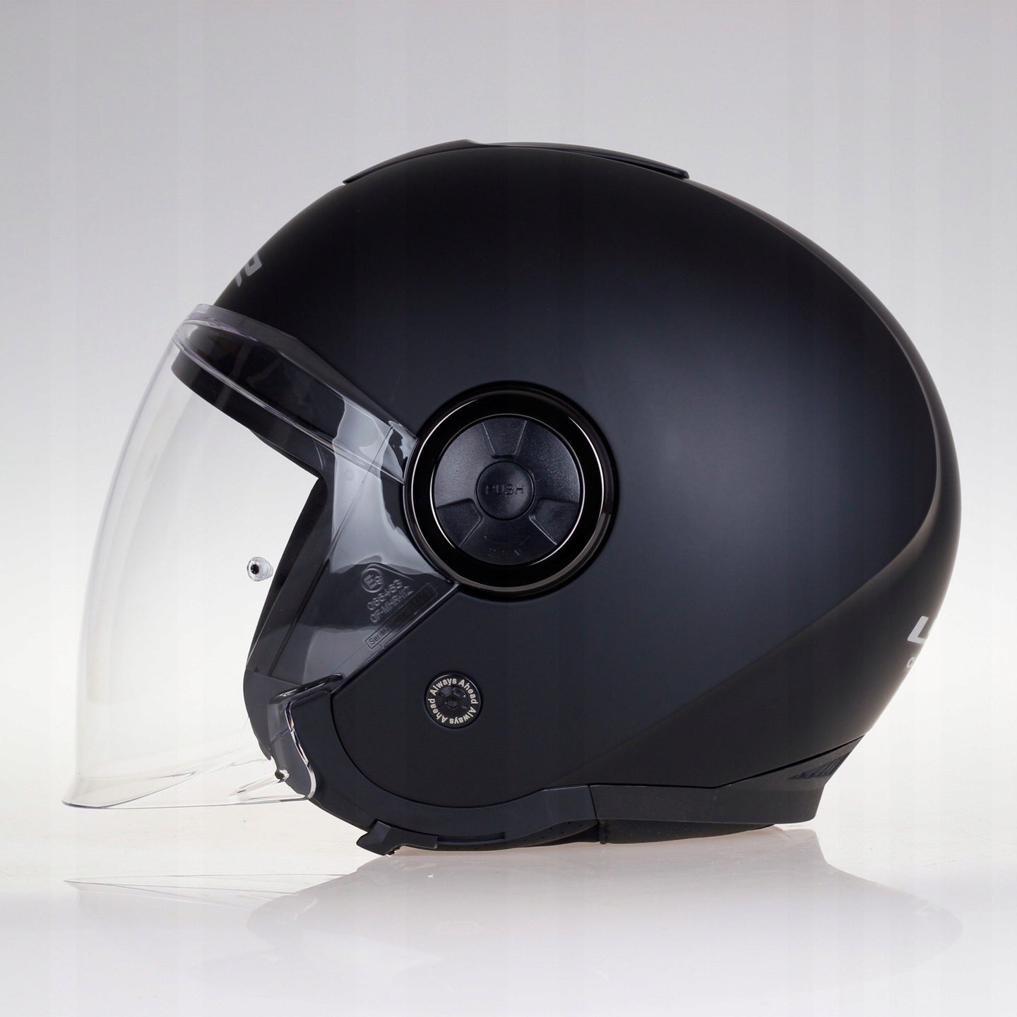 LS2 MOTORCYCLE HELMET OPEN WITH GLASS AND BLEND OF620 CLASSY MATT BLACK XXXL Packaging status original