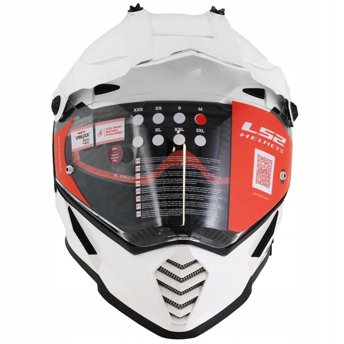 LS2 MX436 PIONEER WHITE CROSS ENDURO XL HELMET Manufacturer's catalog number GMOTO-229299