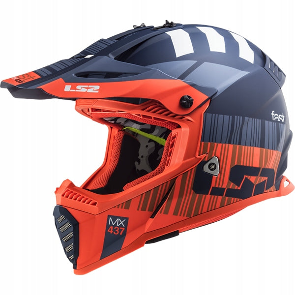 LS2 MX437 FAST EVO XCODE MATT XXL off-road helmet
