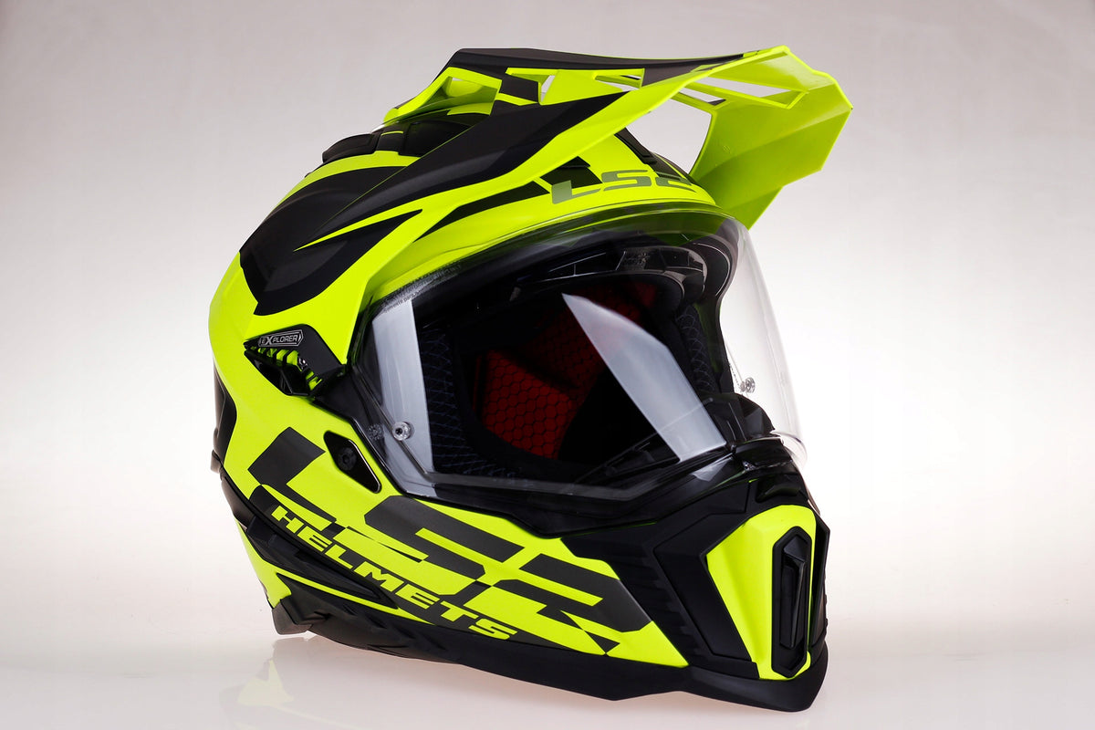 LS2 MX701 EXPLORER alter fluo QUAD CROSS ENDURO ATV motorcycle helmet Packaging status original
