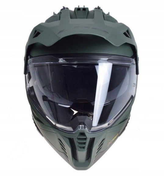 LS2 MX702 PIONEER II MILITARY GREEN enduro cross-road helmet L 59-60cm Size L