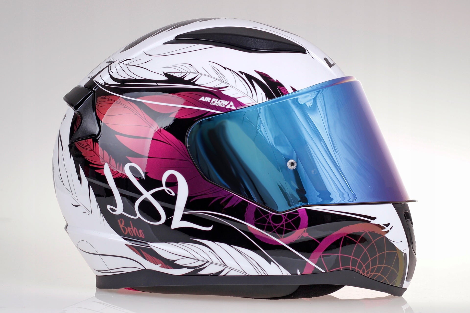 LS2 Motorcycle helmet Rapid Boho Xs white-black-pink full Manufacturer's catalog number AK1035326152