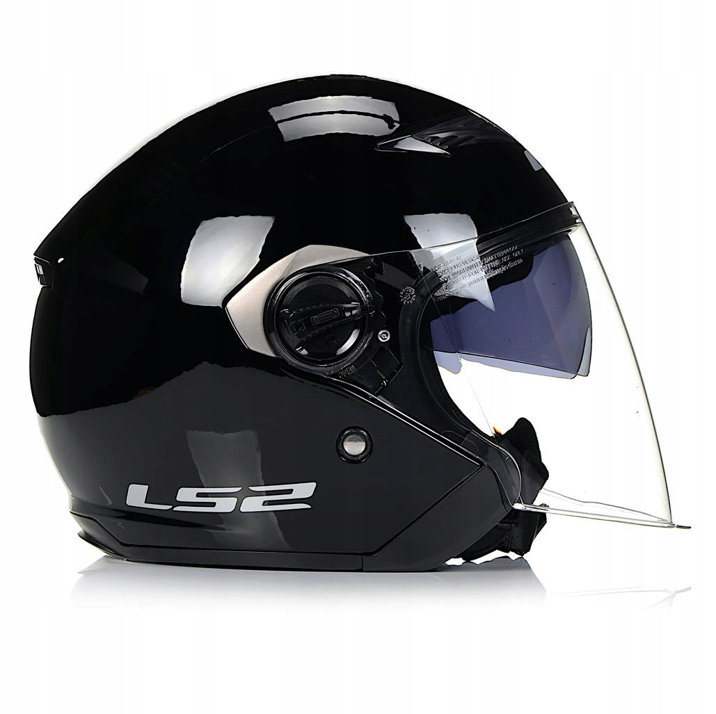 LS2 OF569.2 Track helmet, GLOSS BLACK, size XS! SALE! Manufacturer LS2