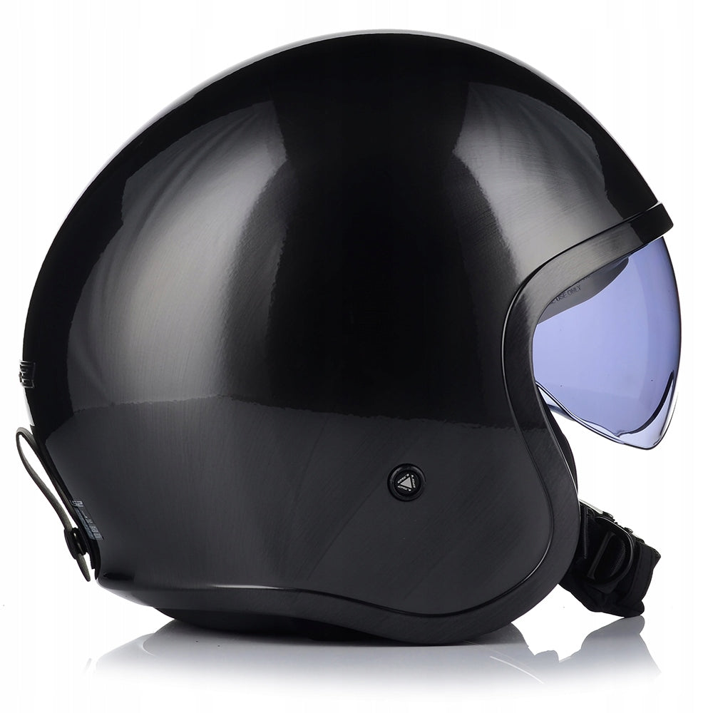 LS2 OF599 SPITFIRE II JEANS TITANIUM MOTORCYCLE HELMET JET OPEN XS Size XS