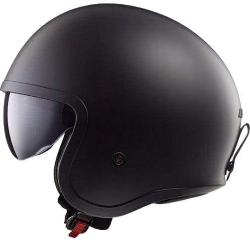 LS2 OF599 SPITFIRE MOTORCYCLE HELMET OPEN JET BLACK MAT FOR GIFT Packaging status original