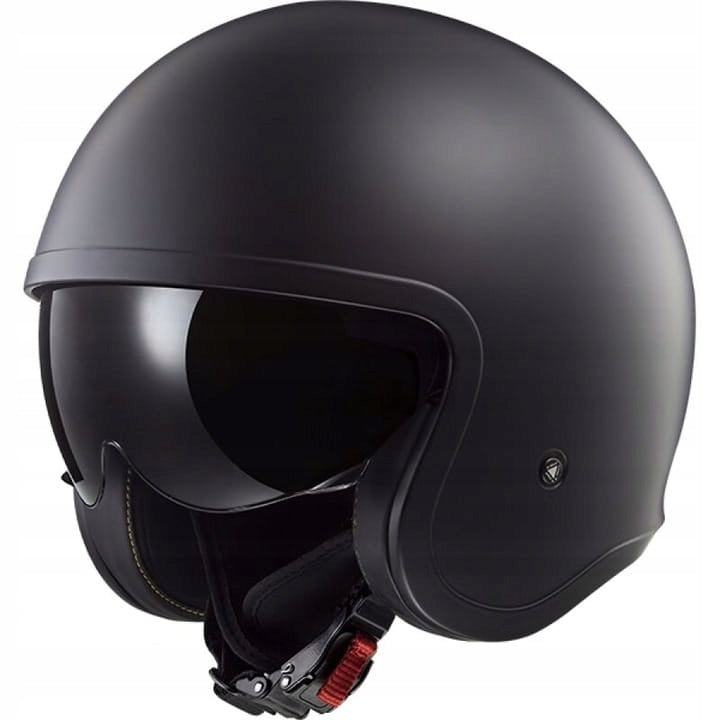 LS2 OF599 SPITFIRE MOTORCYCLE HELMET OPEN JET BLACK MAT FOR GIFT