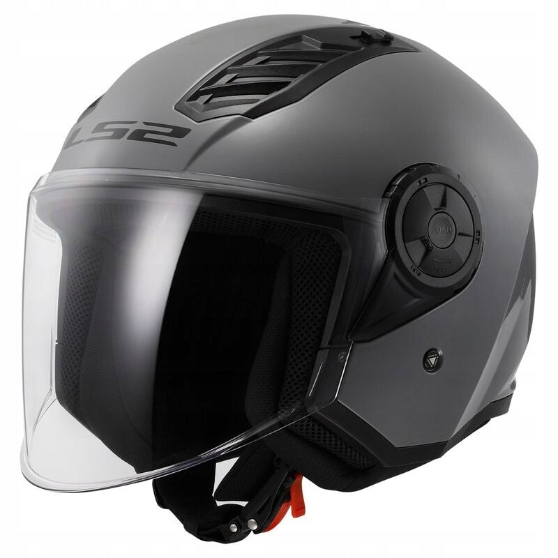 LS2 OF616 AIRFLOW II NARDO GREY helmet open for scooter S (55-56cm)