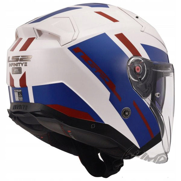 LS2 OPEN HELMET OF603 INFINITY II SPECIAL WHITE BLUE RED M Size M