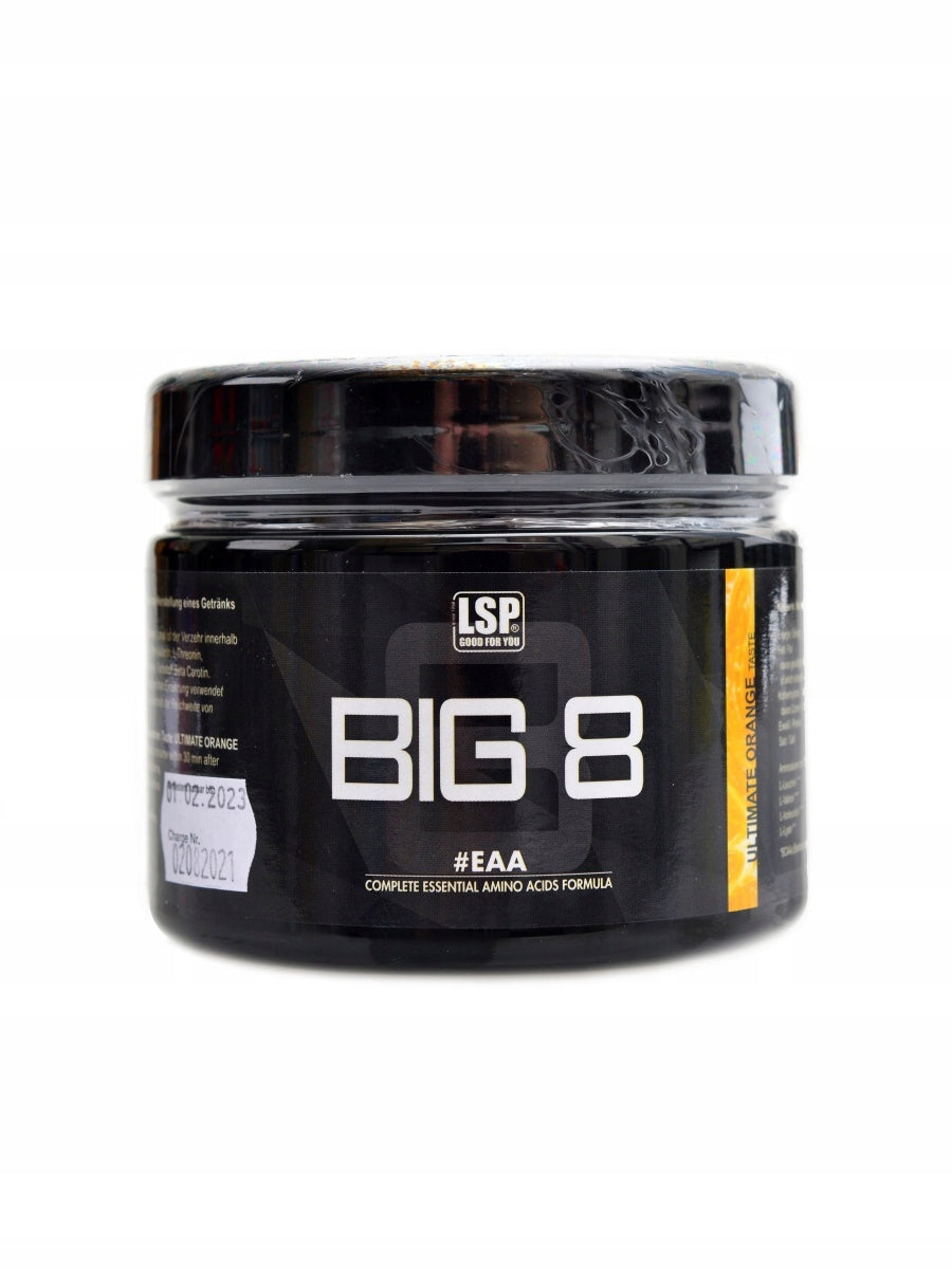 LSP nutrition BIG 8 essential amino 250 g pomeranč