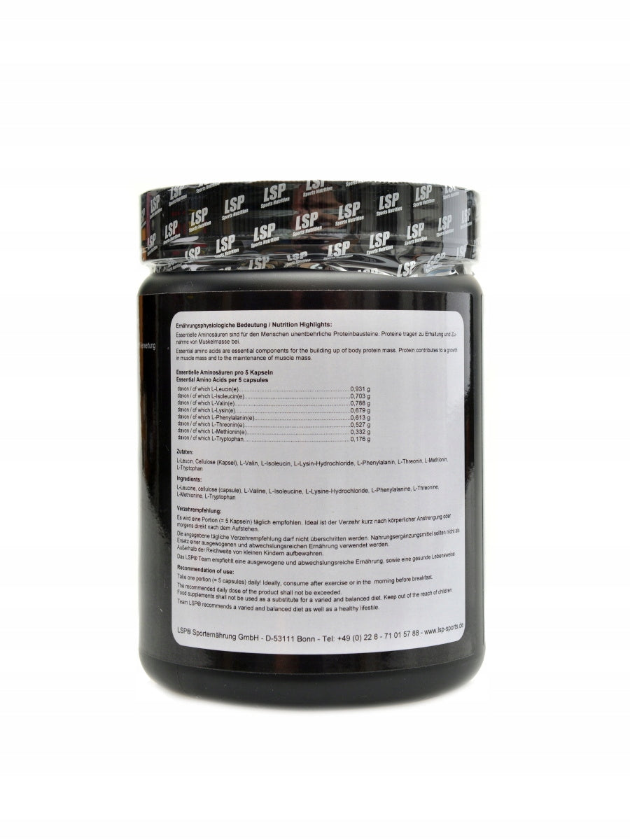 LSP nutrition BIG 8 essential amino 300 kapslí Packaging status original