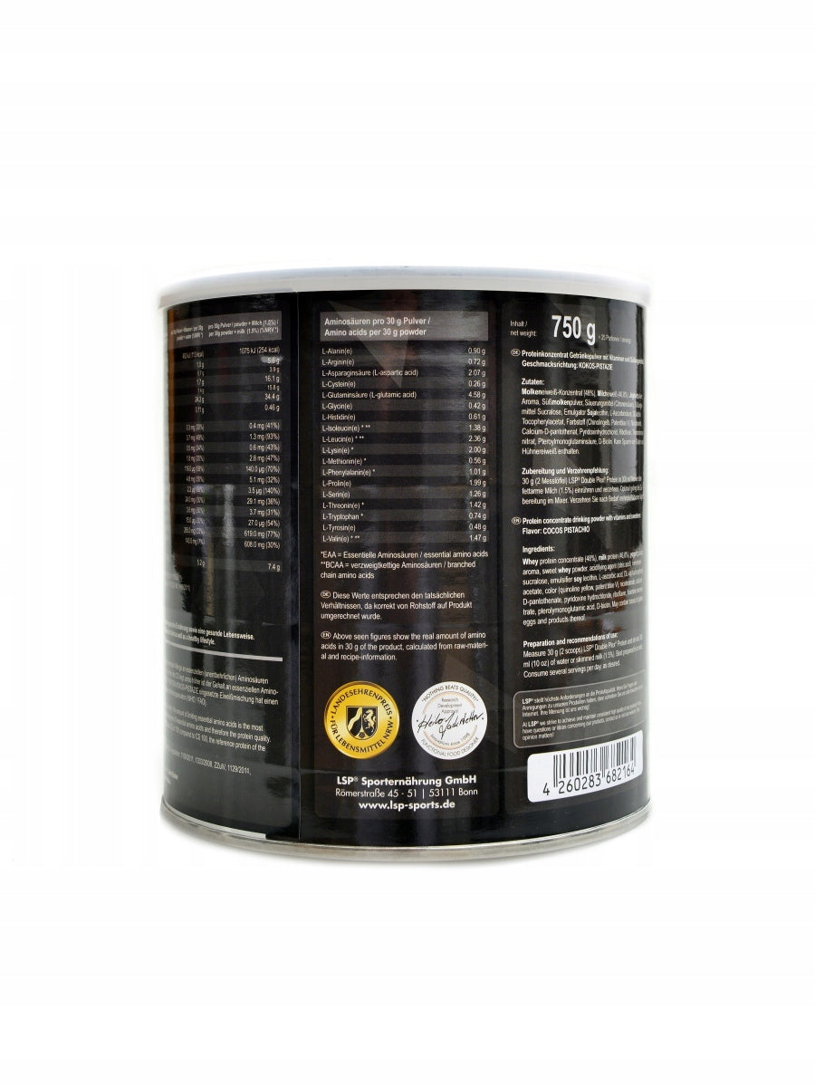 LSP nutrition Double Plex 80% whey / casein protein 750 g banán Expiration date at least six months from the date of purchase