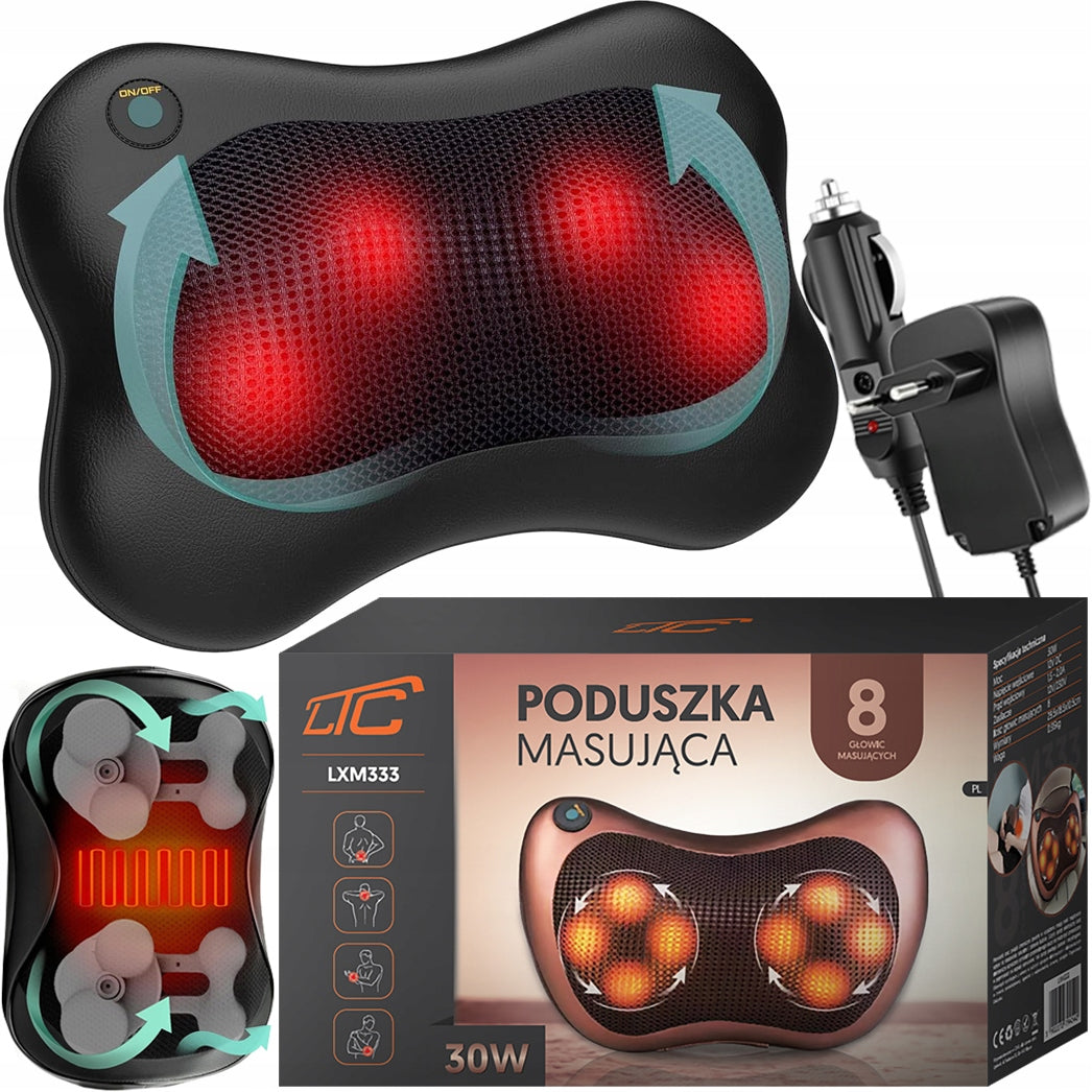 LTC neck and shoulder massager black heated Shiatsu 30 W