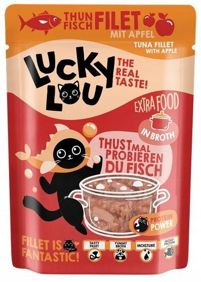 LUCKY LOU EXTRAFOOD CAT FOOD DELICACY TUNA APPLE IN SAUCE 70g Manufacturer code 4262437740966