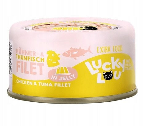 LUCKY LOU EXTRAFOOD CAT FOOD DELICACY TUNA CHICKEN IN JELLY 70g