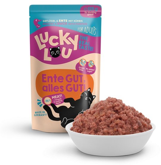 LUCKY LOU Lifestage Adult Poultry and duck sachet 125g Manufacturer code 4260688851417