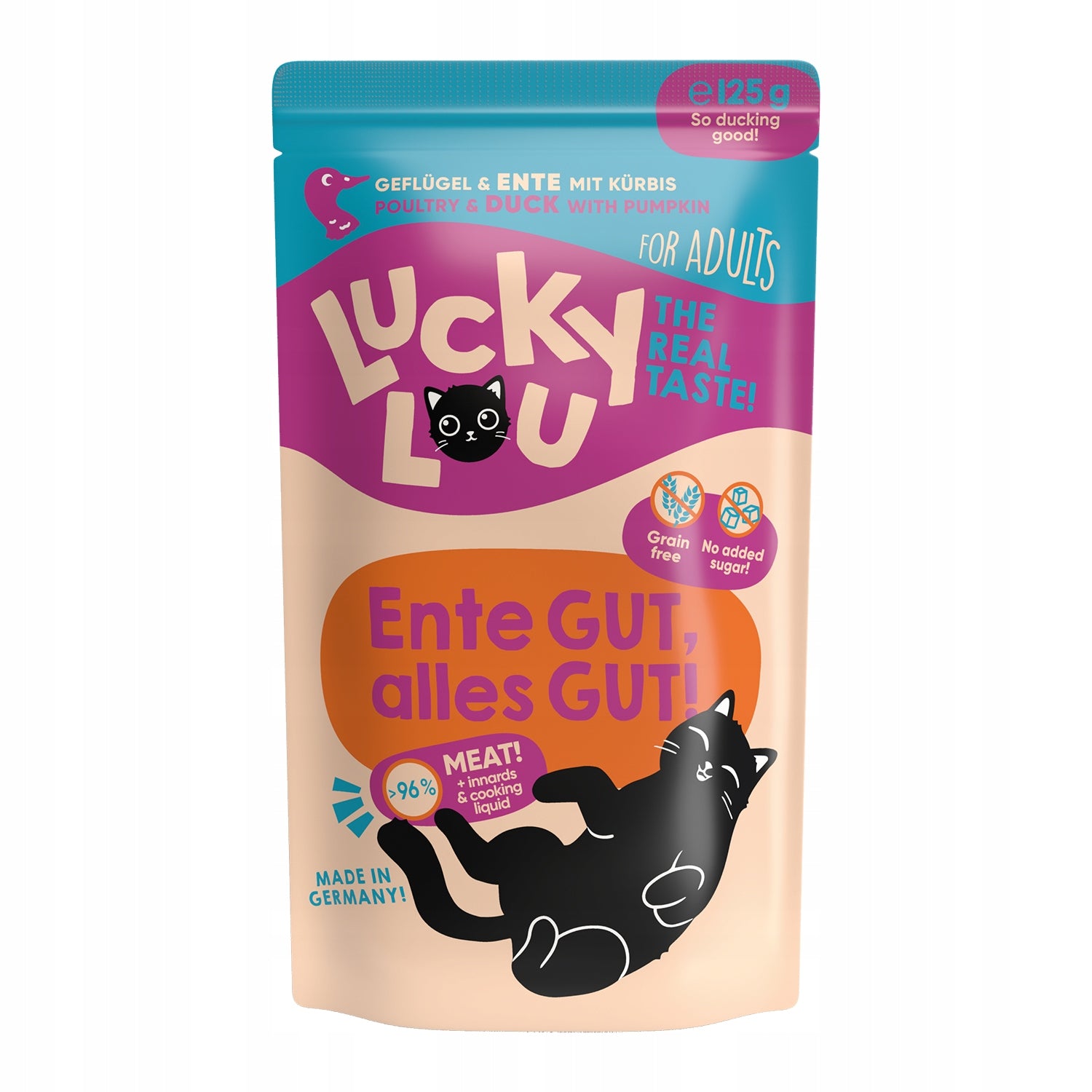 LUCKY LOU Lifestage Adult Poultry and duck sachet 125g