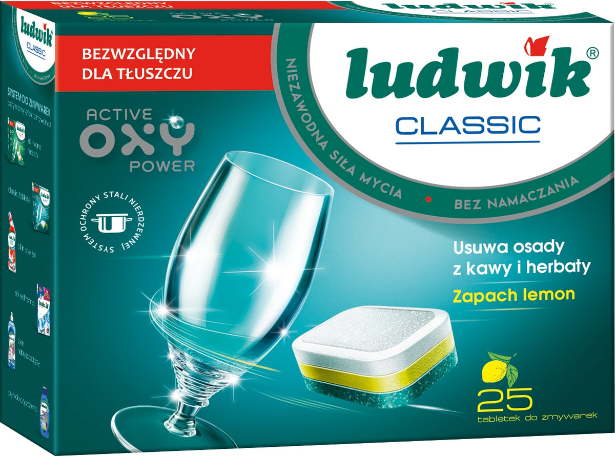 LUDWIK Classic Dishwasher Tablets 25pcs for Kitchen