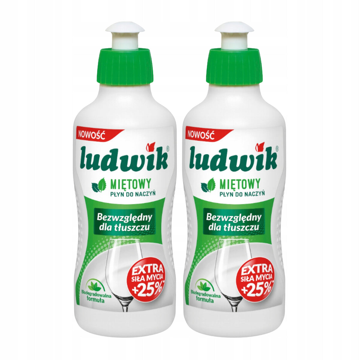 LUDWIK Dishwashing Liquid Mint Absolute For Fat 250ml x2