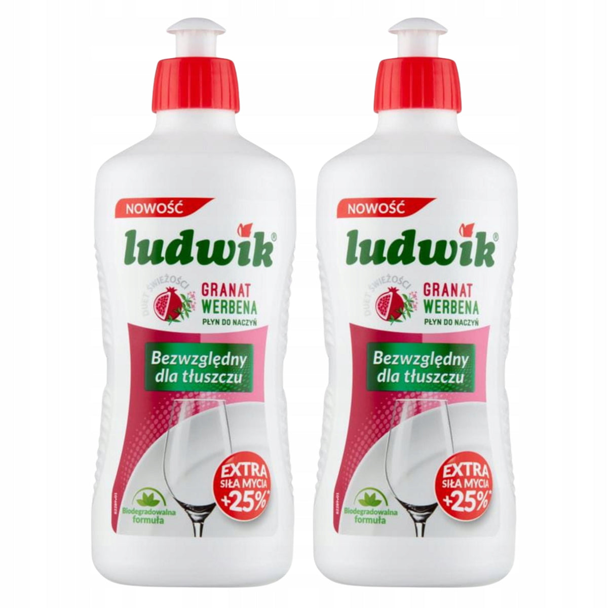 LUDWIK Pomegranate Dishwashing Liquid with Verbena Small Bottle Set 450mlX2