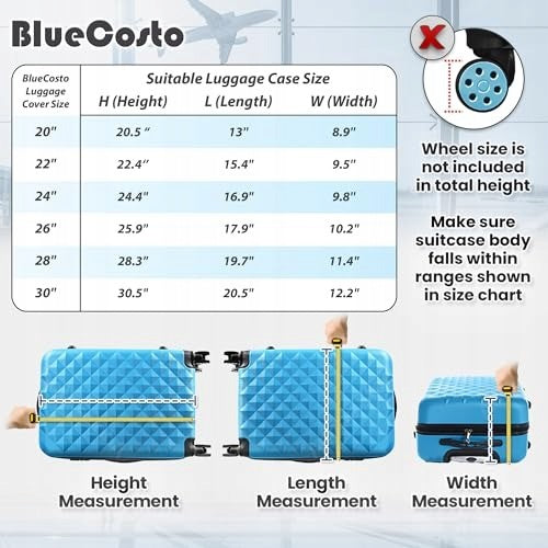 LUGGAGE COVER FOR SUITCASE 50 76 CM TRANSPARENT PROTECTOR Color transparent