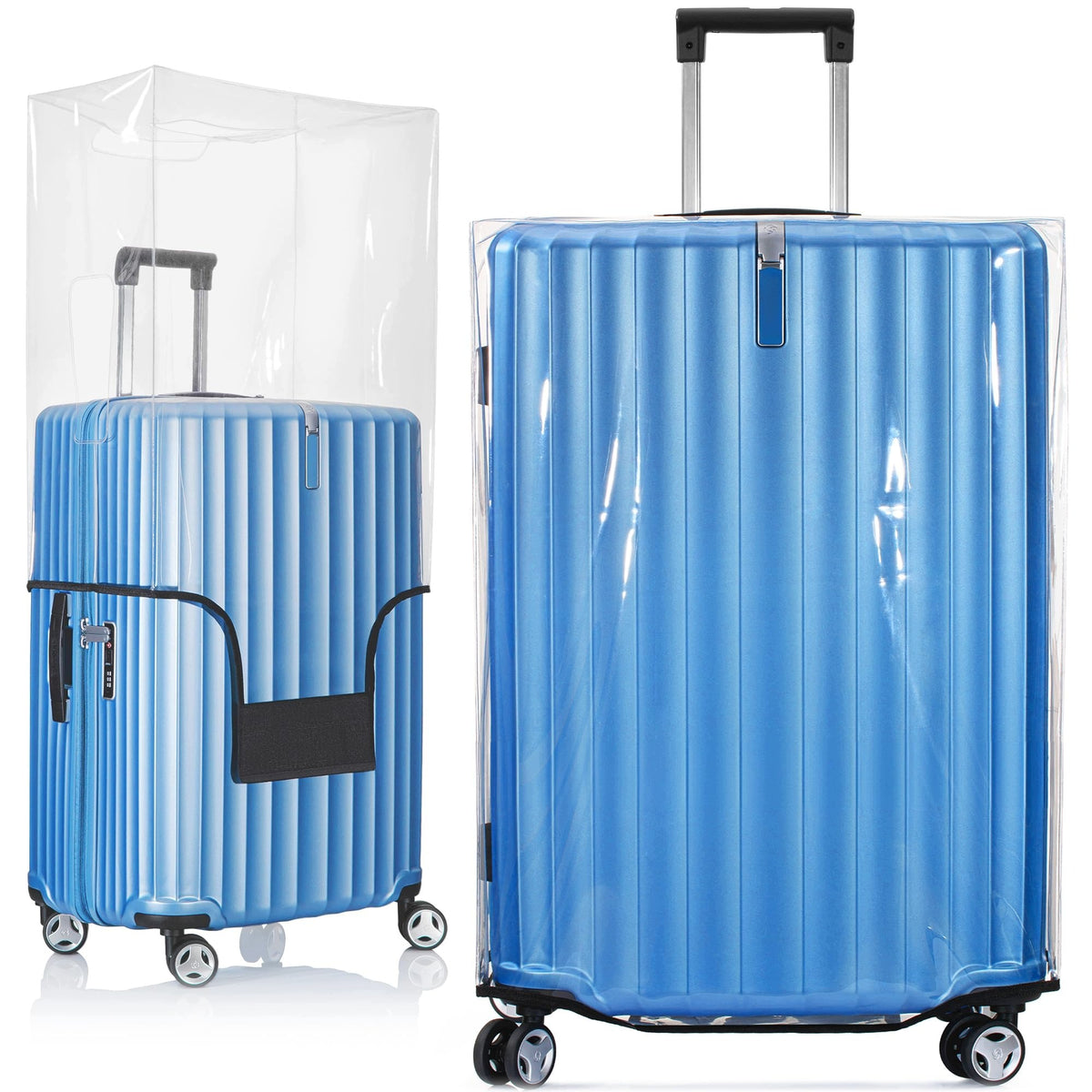 LUGGAGE COVER FOR SUITCASE 50 76 CM TRANSPARENT PROTECTOR
