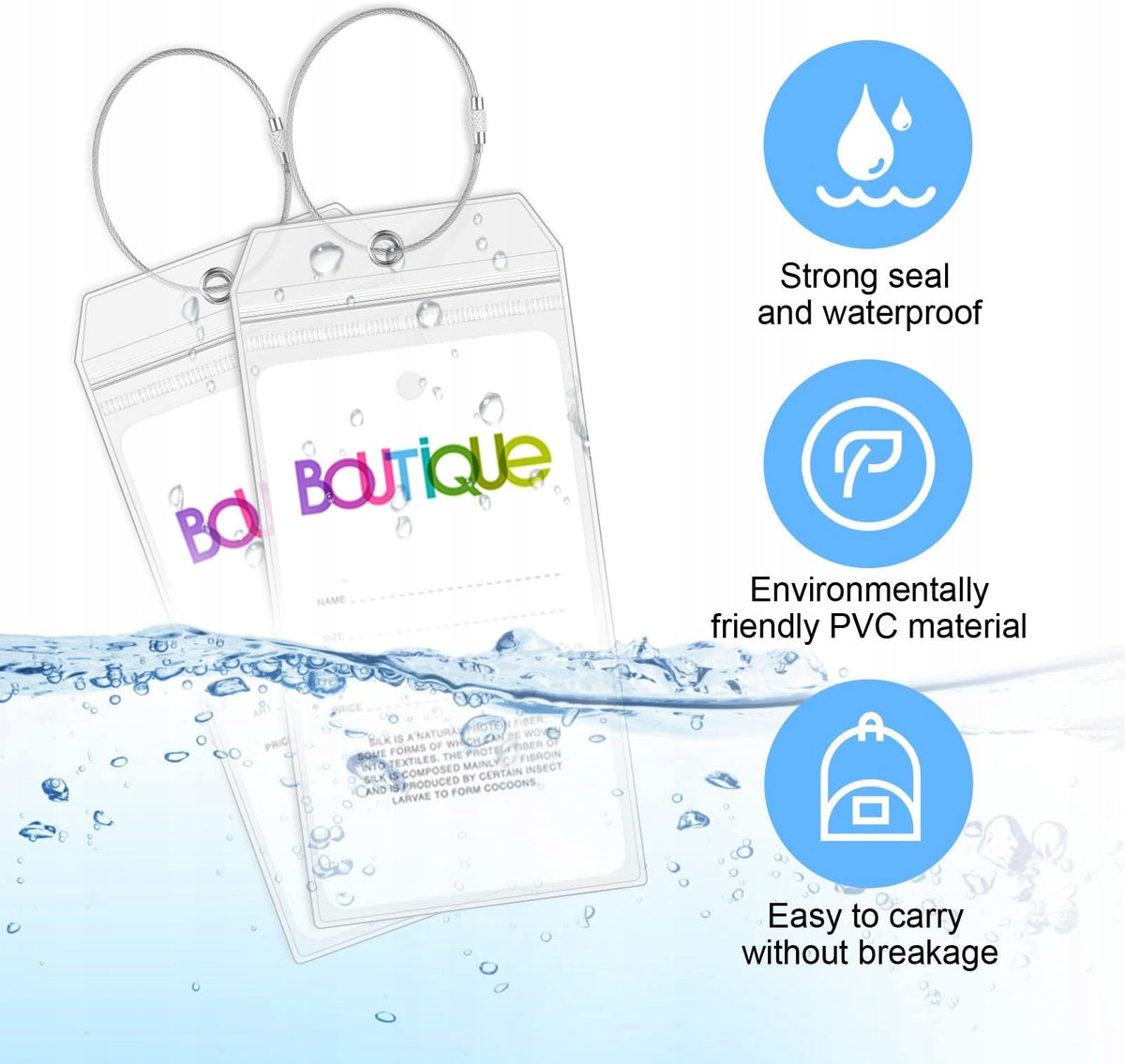 LUGGAGE LABEL CASE 6PCS WATERPROOF CRUISE PENDANTS IDENTIFIERS Brand no brand